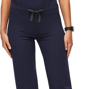 FIGS Livingston Basic Scrub Pants XL Petite Navy Yoga Waistband, 2 Pkts